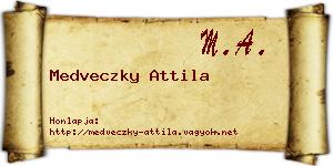 Medveczky Attila névjegykártya