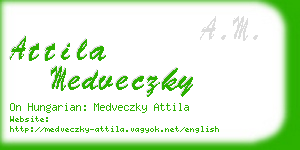 attila medveczky business card